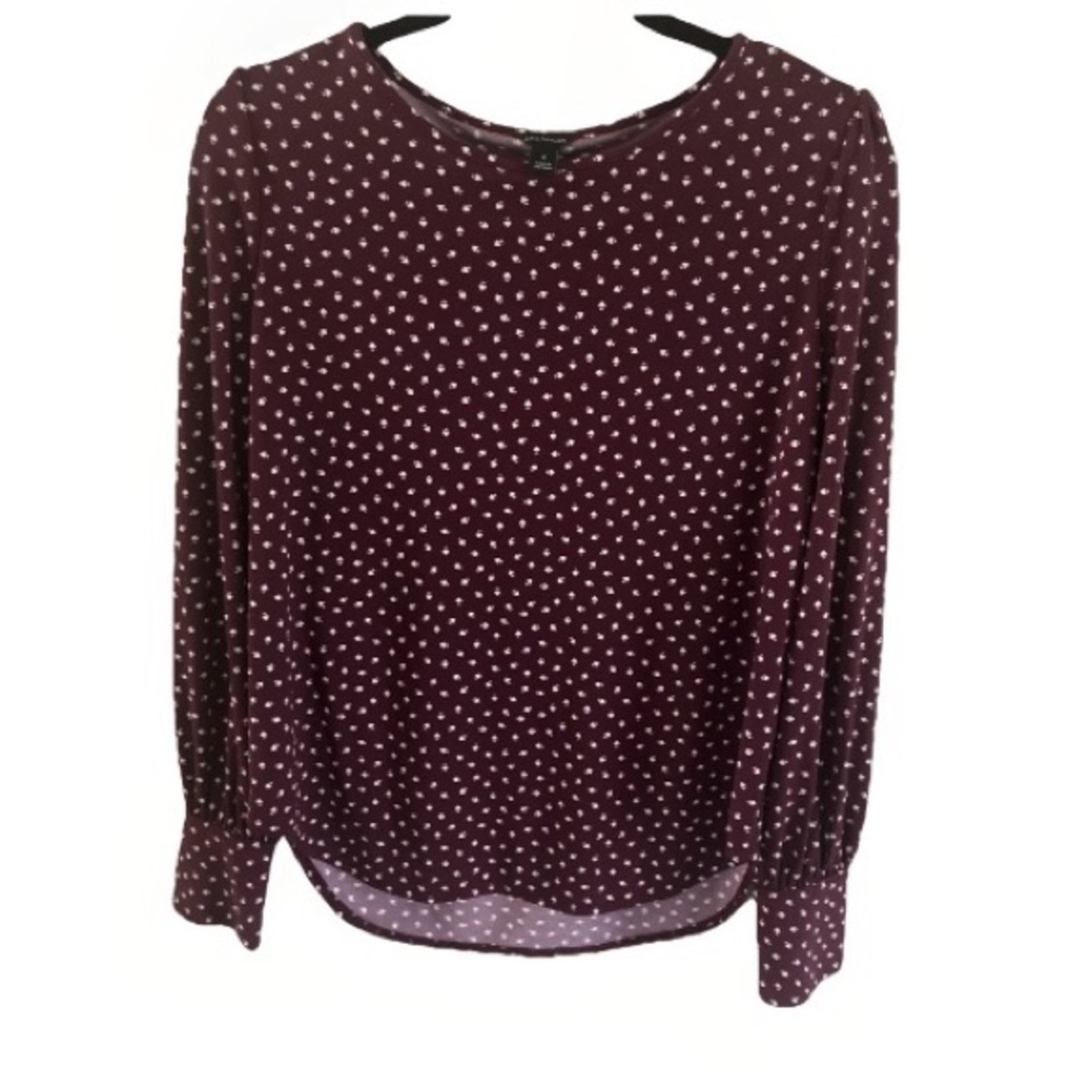 Ann Taylor  Blouse Womens Medium Long Cuffed Sleeve Blouse